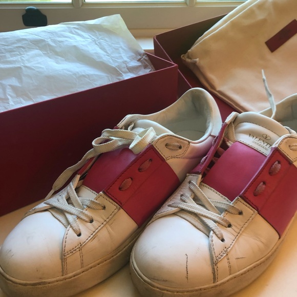 スニーカー Valentino Rockstud Sneakers In Brown Valentino Women Rockrunner Rockstud Leather Suede Sneaker